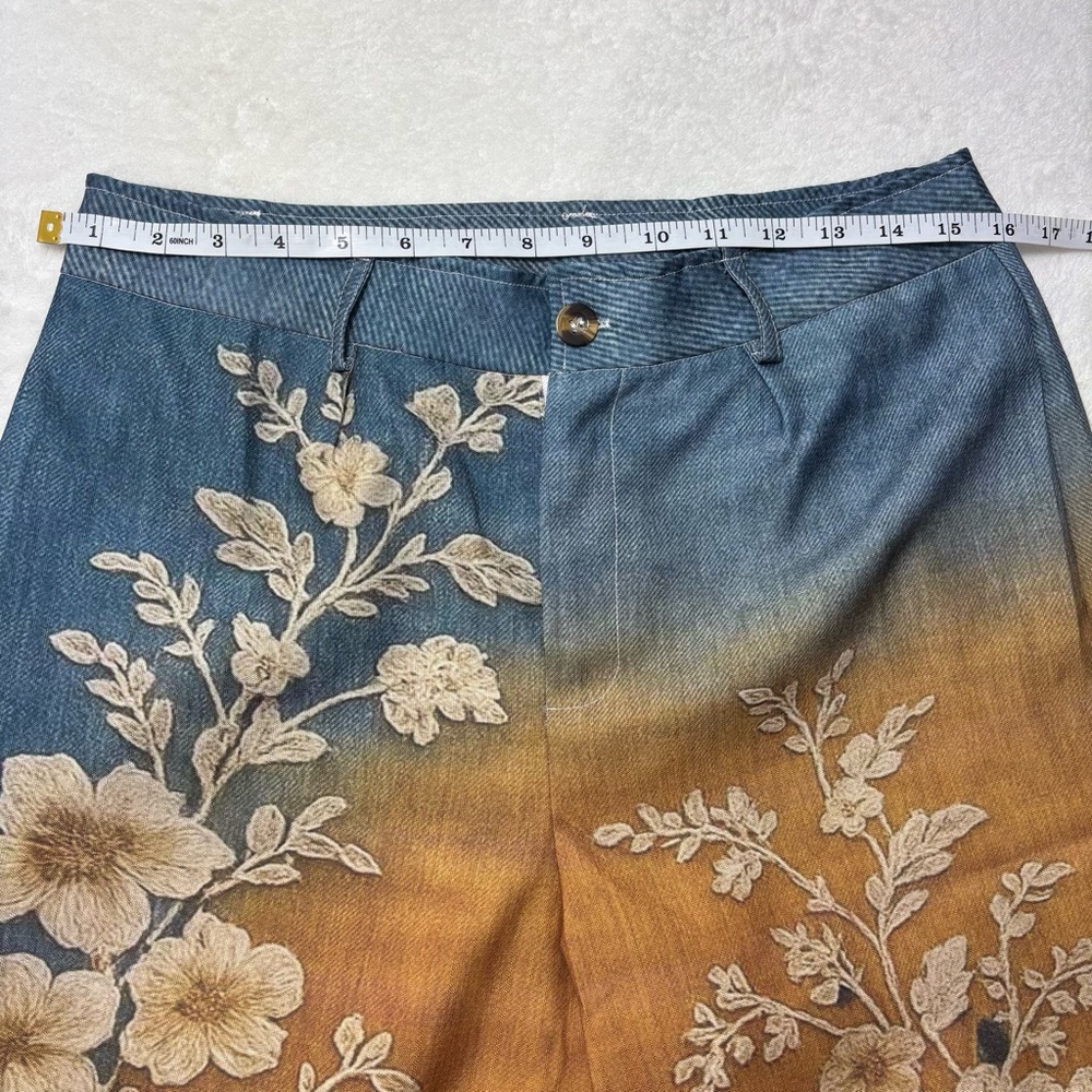 Floral Ombre Wide Leg Pants - Picture 4 of 11